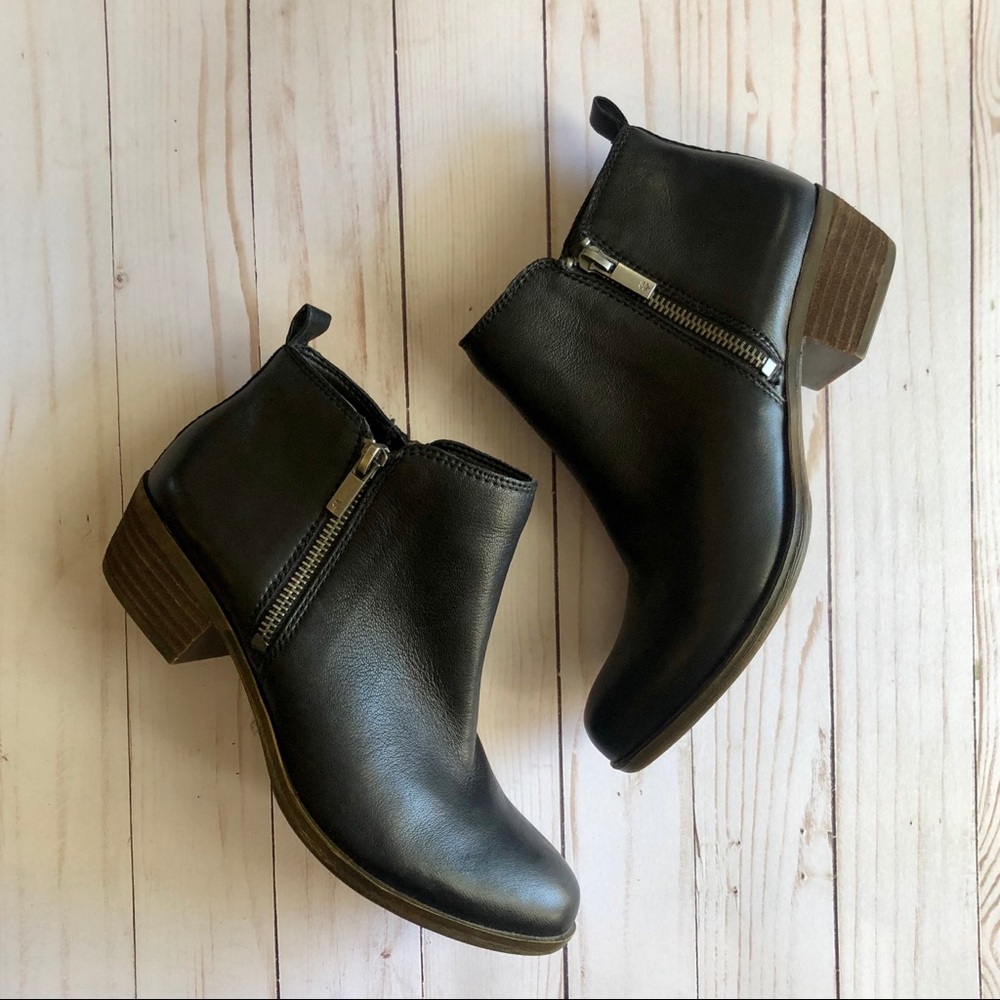 Lucky Brand Black Ankle Boots